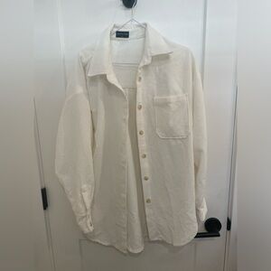White fox oversized shirt